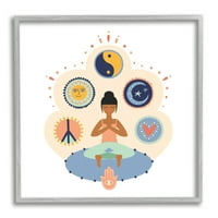 Stupell Industries Namaste joga pozitivne misli mir ljubavi, 24 godine, dizajnirao je mnogo studija