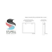 Stupell Industries Groovy Retro Disco Ball Stripes ljepota i modno slikanje bijela uokvirena umjetnička print zidna umjetnost