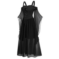 Ženska haljina Plus Size s otvorenim ramenima s leptir rukavima Na vezanje Napomena, kupite jednu ili dvije veličine veće