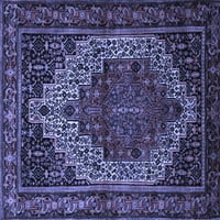 Tradicionalni pravokutni perzijski tepisi u plavoj boji za prostore tvrtke, 7' 10'