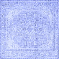 Tradicionalni pravokutni perzijski tepisi u plavoj boji za prostore tvrtke, 7' 10'