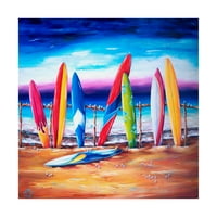 Zaštitni znak likovna umjetnost 'Surf Surfact 2' platno umjetnost Deborah Broughton
