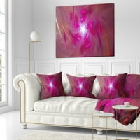 Dizajn Pink Fraktal Whirlpool dizajn - Sažetak jastuka za bacanje - 16x16