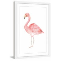 Marmont Hill Blijedoružičasti Flamingo iz mumbo-a uokvirena tiskana slika