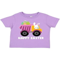 Sretan uskršnji zeko koji dostavlja uskršnja jaja kao poklon majica za mlađeg dječaka ili djevojčicu