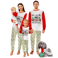 Odgovarajuće božićne pidžame, klasični karirani gornji dio i hlače, obiteljska božićna flanelska pidžama, veličina 110-170, NH-8