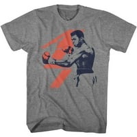 Grafitna majica s heather i imenom Muhammad Ali
