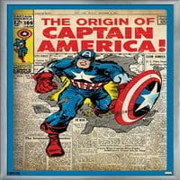 Comics of the comics-Captain America-originalni zidni Poster, 24 36
