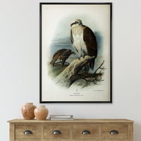 DesignArt 'Drevni ptičji život vi' Tradicionalno uokvireno platno zidne umjetničke tisak