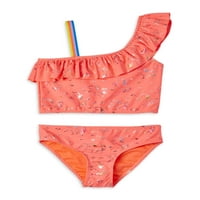 Ograničena previše djevojčica 4- folija jednorog bikinija kupaćim kostima s UV zaštitom