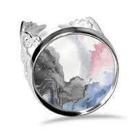 Prsten s perjem s akvarelnom tintom podesivo ljubavno Vjenčanje Angažman