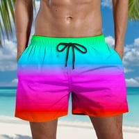 Muške Ležerne hlače modne i udobne muške hlače za plažu s gradijentom Muške hlače crvene 5 inča