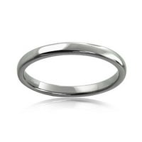 Tanki minimalistički jednostavni kupolasti zaručnički prsten za parove od ružičastog zlata od crnog titana za muškarce i žene