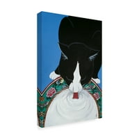 Zaštitni znak likovna umjetnost 'Lapping mlijeko s orijentalne ploče' platno umjetnost Jan Panico