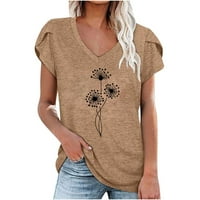 Rasprodaja ženskih vrhova ljetna moda Ženska ljetna ležerna majica s kratkim rukavima s kratkim rukavima s kratkim rukavima
