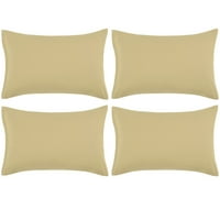 Jedinstvene ponude 4-komadića mekih jastuka za jastuke za mikrofiber svijetlo preplanulo standard