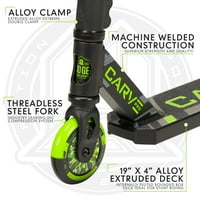 Madd Gear Carve Pro Tricking Scooter - Black & Green