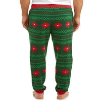 Vrijeme za odmor muški božićni džemper pleteni jogger hlače