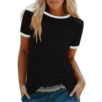 Majice za žene u donjem rublju, majice za žene, široka bluza kratkih rukava, majica, majica s okruglim vratom, tiskana majica, 4
