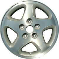 Obnovljeni OEM aluminijski legura kotača, Srednja iskre srebrna tekstura, odgovara 2000-Mazda MPV