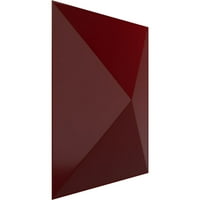 Ekena Millwork 7 8 W 7 8 H Sellek Endurawall Dekorativni 3D zidna ploča, Gloss Merlot