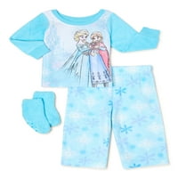 Disneyjevo smrznuto novorođenčad i pidžama za djevojčice s poklonom s poklonom s čarapama za kupnju, 2-dijelom