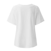 Ženske majice s okruglim vratom, široki ljetni puloveri kratkih rukava, Ležerne bluze, majice s printom, vrhovi