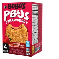 Bobo's PB & JS, zobena kore od kikirikijevog maslaca s punjenjem jagoda, od 2,1oz zobenih grickalica