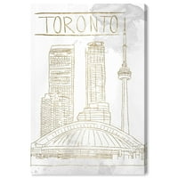 Skica 'Toronto' Slikanje platna Art Print