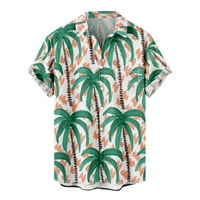 Muške Vintage košulje za kuglanje s kratkim rukavima na kopčanje havajska ležerna majica za plažu s printom ljetni top običnog kroja