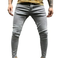 muške modne traper pamučne Vintage Radne hlače za pranje rublja u hip hop stilu traper hlače