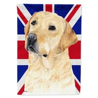 99833 Labrador s engleskim Union Jackom britanska zastava veličina zastave za vrt, veličina vrta, višebojna