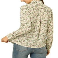 Majica s cvjetnim printom s dugim rukavima s dugim rukavima s jedinstvenim cijenama
