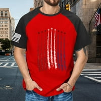 Majice za muškarce 4. srpnja, majice za Dan neovisnosti za muškarce, majica s kratkim rukavima s okruglim vratom američke zastave