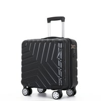 Putna prtljaga od 16, kruti kovčeg s rotirajućim kotačima od 16, crni