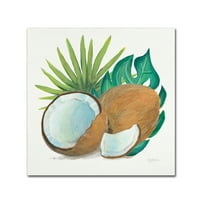 Zaštitni znak likovna umjetnost 'kokosov palm v' platno umjetnost Mary Urban