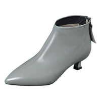 Izbor/ ženske cipele; tople čizme sa šiljastim prstima s tankim potpeticama; čizme s patentnim zatvaračem; modne ženske čizme;