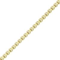 Sjajnost Fini nakit 10k žuto zlato DC Okrugli BO lančana ogrlica, 20