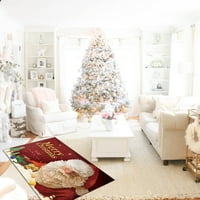 Novi skandinavski tepih Božićni ukras tepih za dom dnevni boravak stolić za kavu deka tepih Djeda Mraza crtani tepih podna prostirka