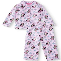 Minnie Mouse Toddler Girl Style Style Pidžama, set
