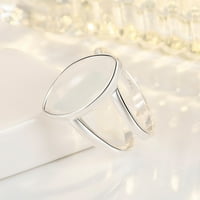 Nakit prstenovi ženski srebrni pozlaćeni Vintage prstenovi s bijelim draguljima nakit pokloni pribor za žene