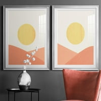 Wexford Home Simple Boho Sun I Premium Framed Print, 30.5 42.5 - spreman za objesiti, srebro