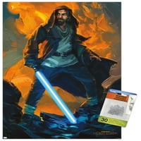 Ratovi zvijezda: Obi-Van Kenobi - zidni poster Obi-Van Mustafar s gumbima, 14.725 22.375