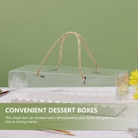 Prozirne kutije za kolačiće višenamjenske posude za kolače prikladne kutije za deserte