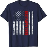 Vintage majica s američkom zastavom Dan očeva za muškarce