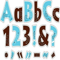 5 4 skočni prozori za slova, 2 pakiranja, od A, ukrasite svoje oglasne ploče ovim šarenim slovima, velikim i malim slovima, brojevima