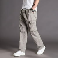 Teretne hlače za muškarce, Muške casual modne široke sportske hlače Na otvorenom Plus size, duge Kaki hlače
