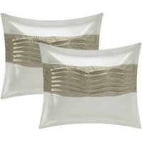 7-dijelni Šik Kućni komplet prekrivača za poplune od 7 komada, bijeli