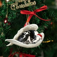 Novi anđeo pas za spavanje Božićna zabava Privjesak crtani božićno drvce privjesak Božićni ukras privjesak Božićni ukras Kućni Privjesak