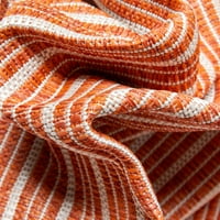 Dobro tkani tepih od narančaste pruge 5'3 7'3 prostirka za unutarnju i vanjsku upotrebu